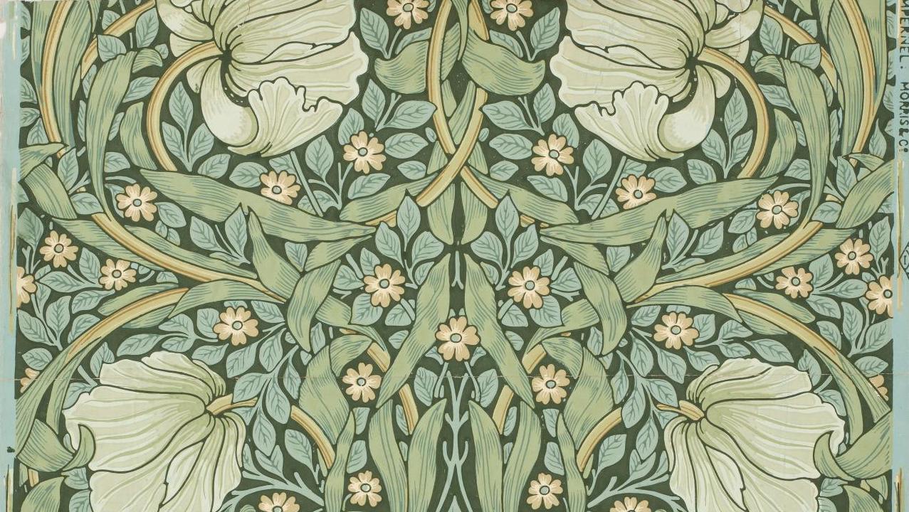 William Morris (dessinateur) et Jeffrey & Co (fabricant), The Pimpernel, vers 1876,... William Morris à La Piscine, à Roubaix