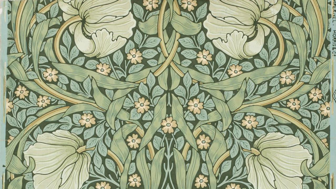 William Morris (dessinateur) et Jeffrey & Co (fabricant), The Pimpernel, vers 1876,... William Morris at La Piscine, Roubaix