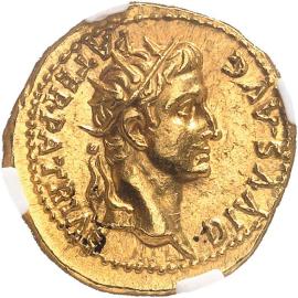 Monnaie d'or de Caligula 