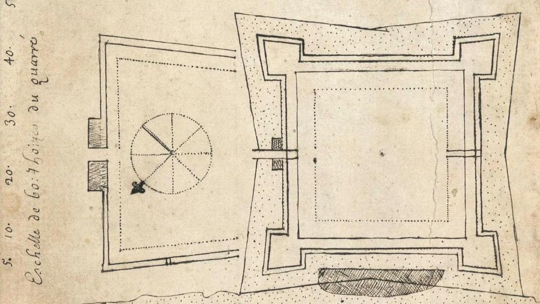Louis-Auguste Bellanger de Lespinay (1647-1705), manuscrit d’un récit de voyage aux... Voyage aux Indes sous le Roi-Soleil