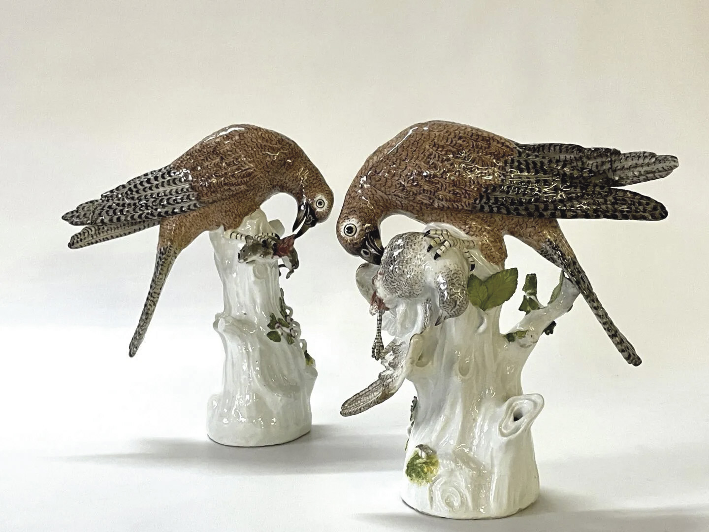 Truer-Than-Life Falcons by Meissen