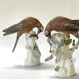 Truer-Than-Life Falcons by Meissen