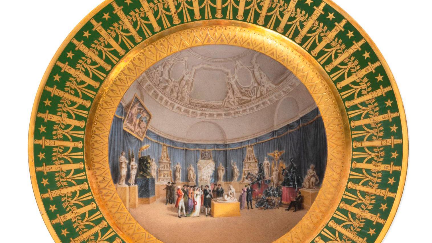 Manufacture impériale de Sèvres, 1808, hard porcelain dish, the rim decorated with...  Sèvres Porcelain: A Plate Fit for an Emperor