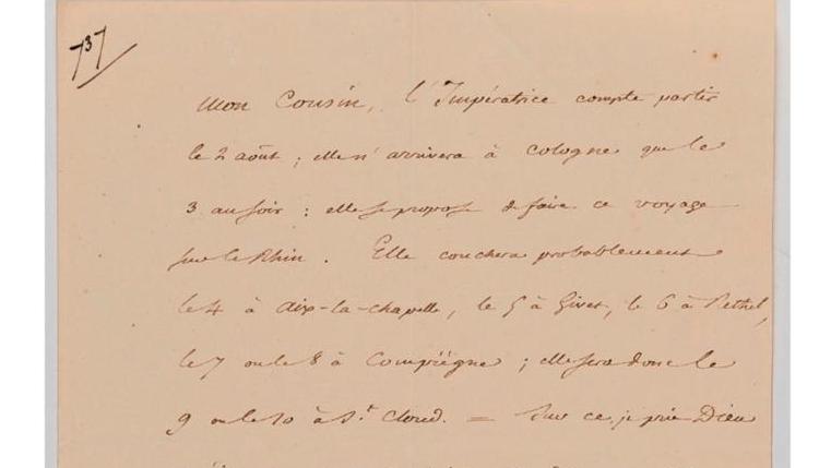 Napoléon Ier (1769-1821), vingt-trois lettres signées «Napol», «Nap» ou «Np» et une... Aristophil : Napoléon en gants blancs