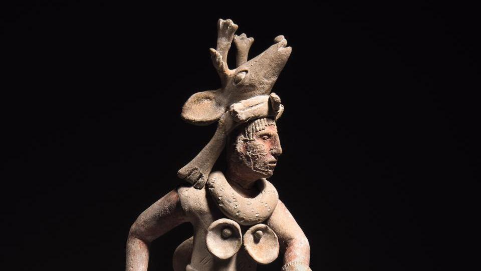Mexique, État de Campeche, île de Jaina, culture maya, Classique tardif (600-900).... Les figurines mayas si variées de l’île de Jaina