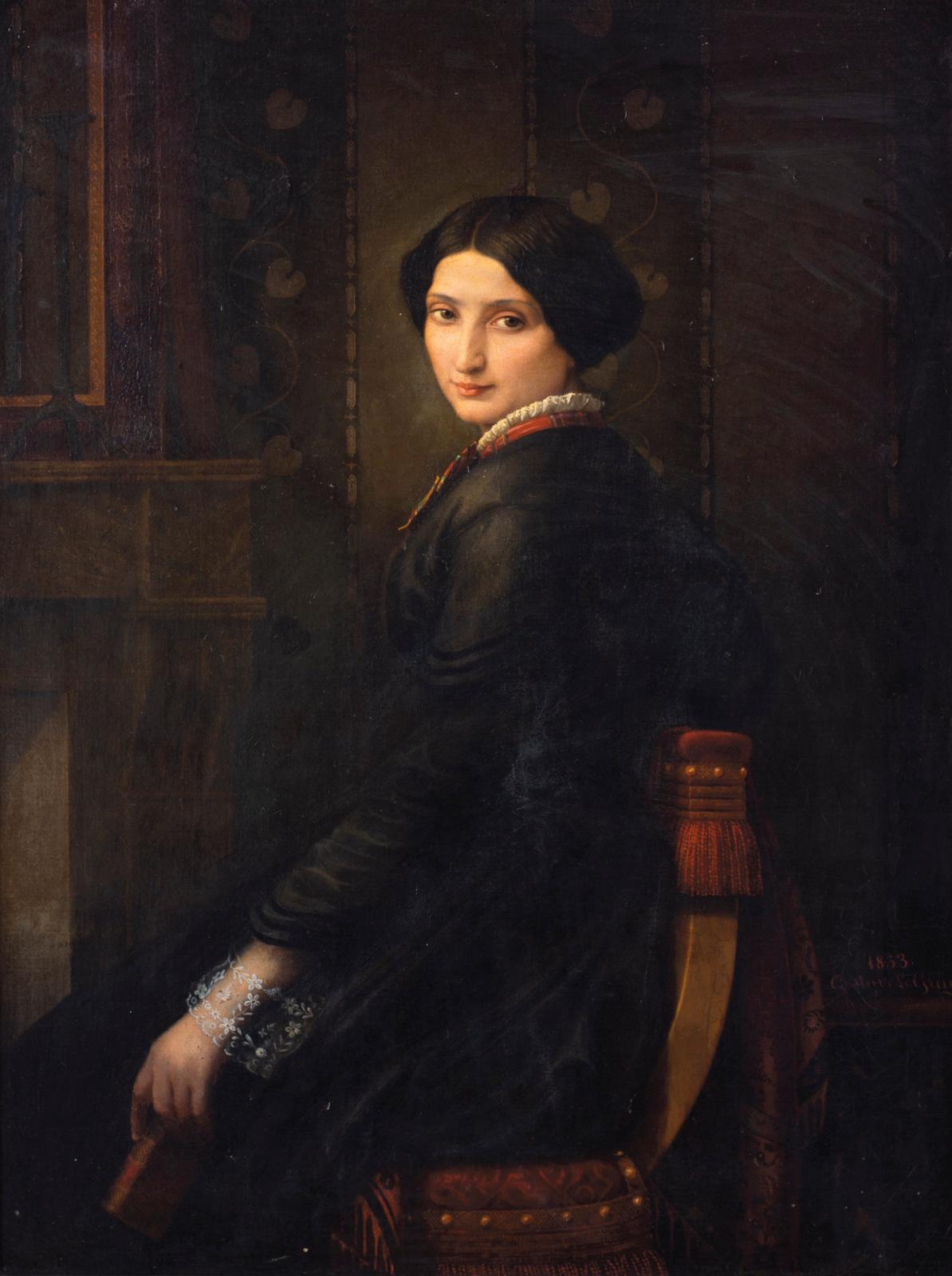 Madame Le Gray peinte par son mari, Gustave