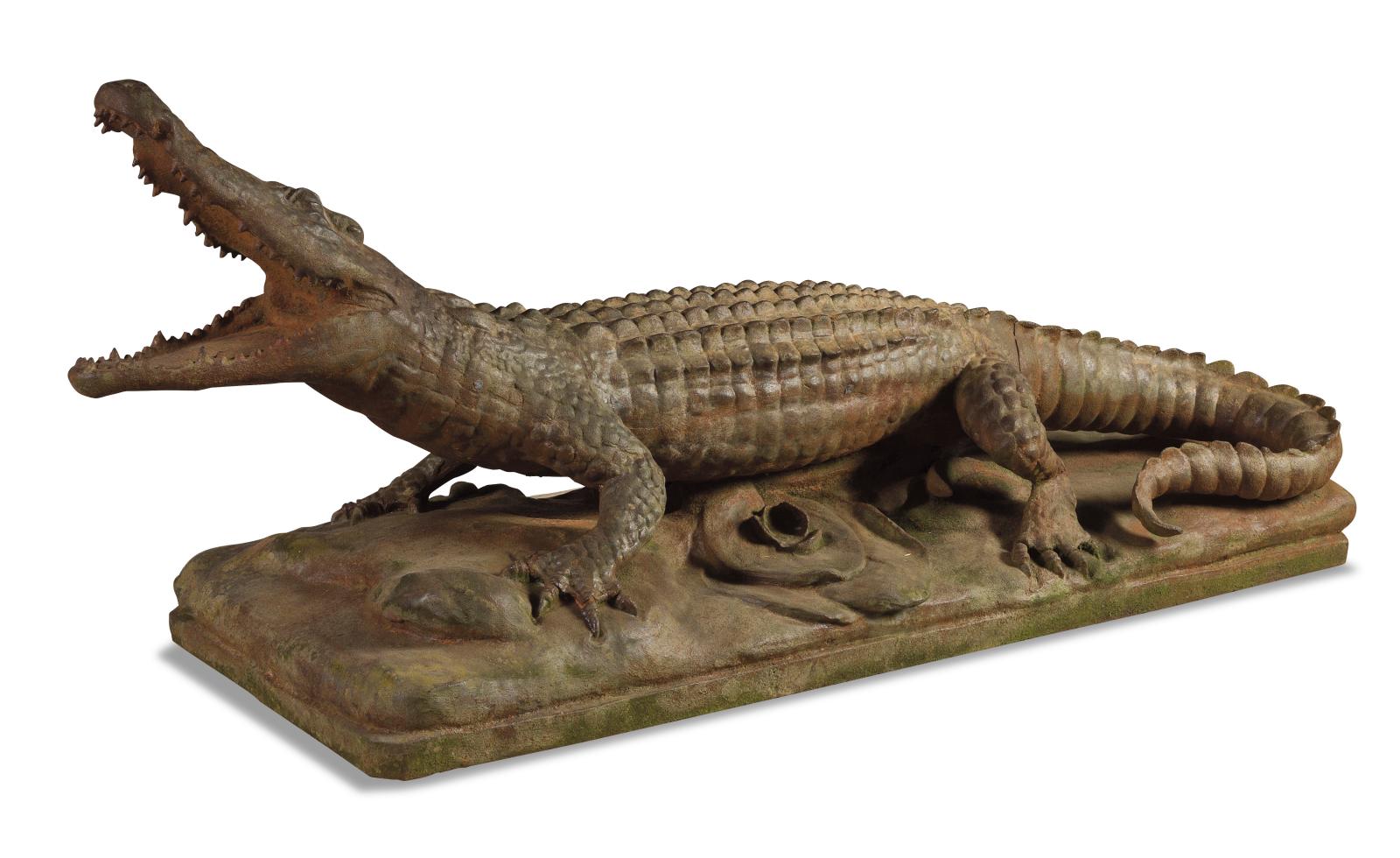 Un crocodile de la fonderie du Val d’Osne 