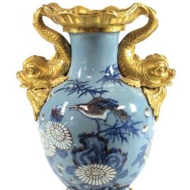 Vase Qianlong habillé au goût français - Avant Vente