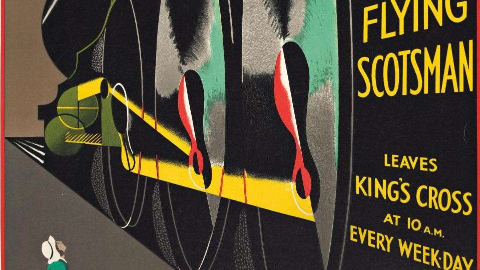 Alfred Reginald Thomson (1895-1979), LNER/Take me by the flying Scotsman, vers 1936,... Alfred Reginald Thomson's Train to the Poster