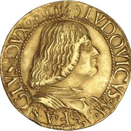 Un ducat frappé sous Ludovico Sforza 