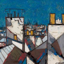 Claude Venard on the Roofs of Paris - Lots sold