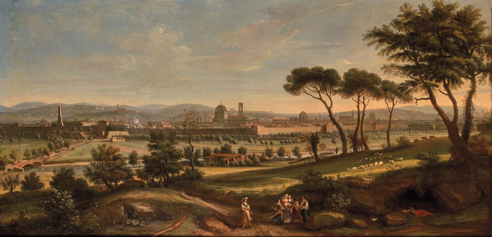 Florence in the Late 17th Century as Seen by Gaspard Van Wittel