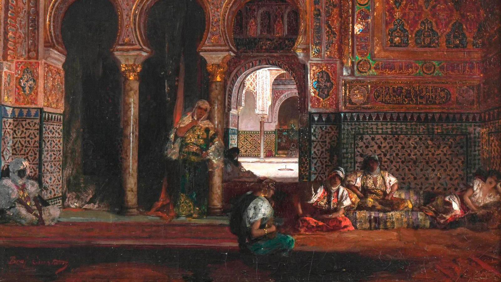 Jean-Joseph Benjamin-Constant (1845-1902), Harem dans le palais, c.1880, oil on canvas,... The Secrets of Benjamin-Constant's Palace