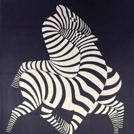 Vasarely's Zebras Woven in Aubusson  - Lots sold
