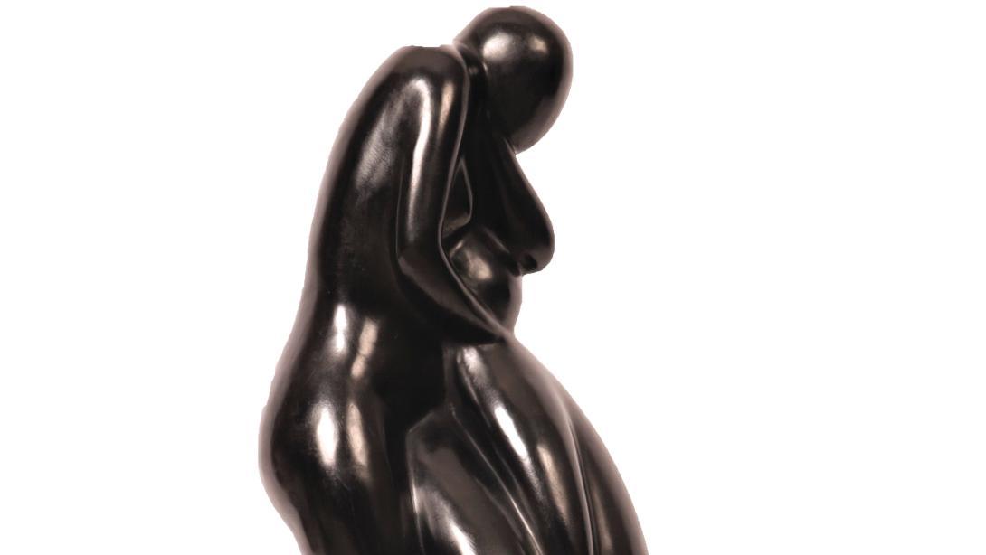 Auguste Zamoyski (1893-1970), Envol n° V, bronze à patine noire d’après le modèle... Une large sélection de sculptures du XXe siècle