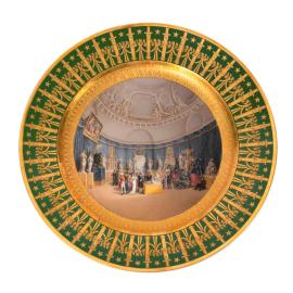 An Imperial Sèvres Porcelain Plate for the Louvre 