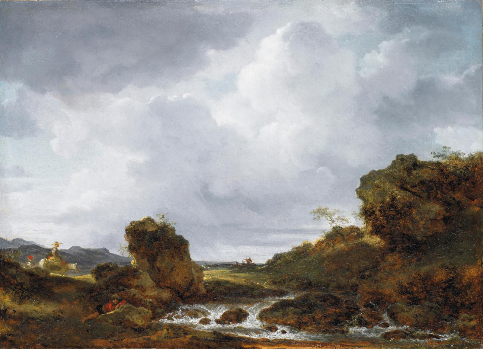 The Torrent, c. 1763-1773, oil on paper mounted on canvas, 27 x 37 cm/10.6 x 14.6 in.