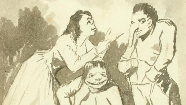 Francisco José de Goya y Lucientes (1746-1828) dit Francisco de Goya, La femme demande... Les fleurons d’une collection