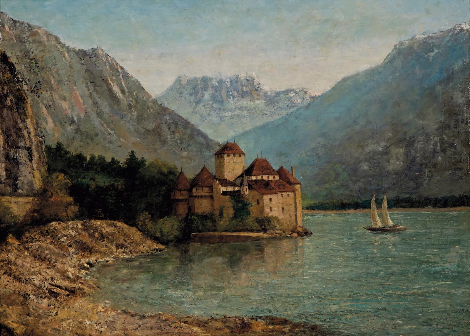 Chillon par Gustave Courbet et Cherubino Patà