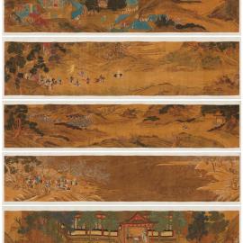 La vie de Gaozong, peinte sur soie
