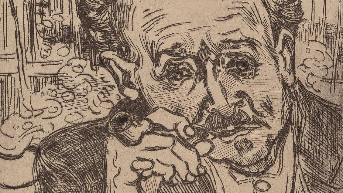 Vincent Van Gogh (1853-1890), L’Homme à la pipe (portrait du docteur Gachet), 1890,... Le docteur Gachet par Van Gogh