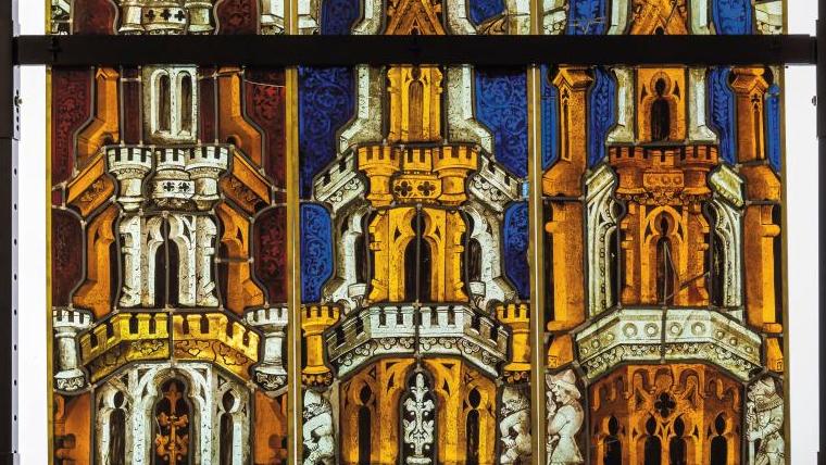 Hermann de Munster, Les Rois mages, église Sainte-Ségolène (Metz, détail), vers 1380-1390,... Ouverture de la Cité du vitrail à Troyes