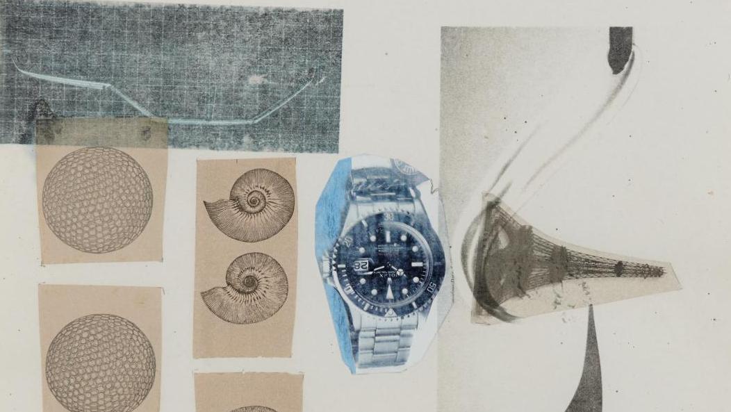 Robert Rauschenberg (1925-2008), Sans titre, 1979, collage de tissus et papier, transfert... Avec Paul Rauschenberg, l’art parle de la vie