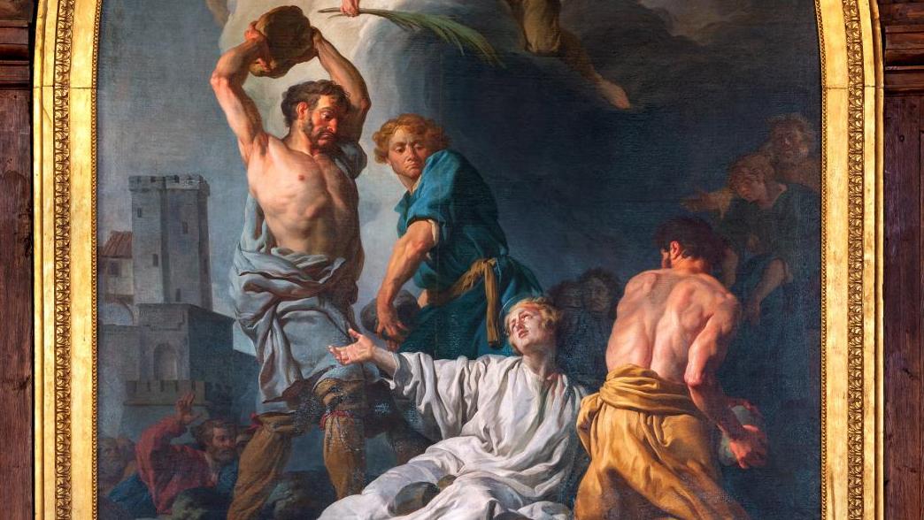 Nicolas Guy Brenet (1728-1792), La Lapidation de saint Étienne, 1775, huile sur toile,... Le Beau Siècle s’expose à Besançon