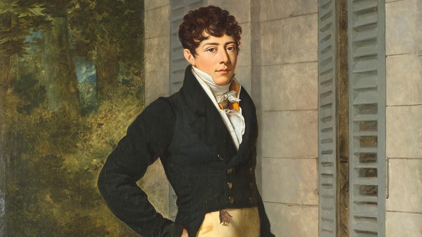 François Pascal Simon Gérard (1770-1837), Portrait de Charles Ferdinand Théodore... Une œuvre de mémoire de François Gérard 