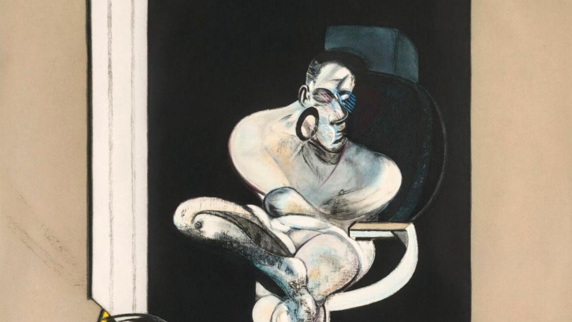 Francis Bacon, Seated Figure, 1977, eau-forte, 163 x 119 cm. Courtesy of Tanya Baxter... Les 35 ans de London Art Fair 