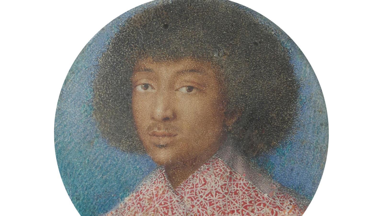 French school, after Giovanna Garzoni (1605–1670), Portrait de Zaga Christ, Prince... A 17th-Century Ethiopian Prince 