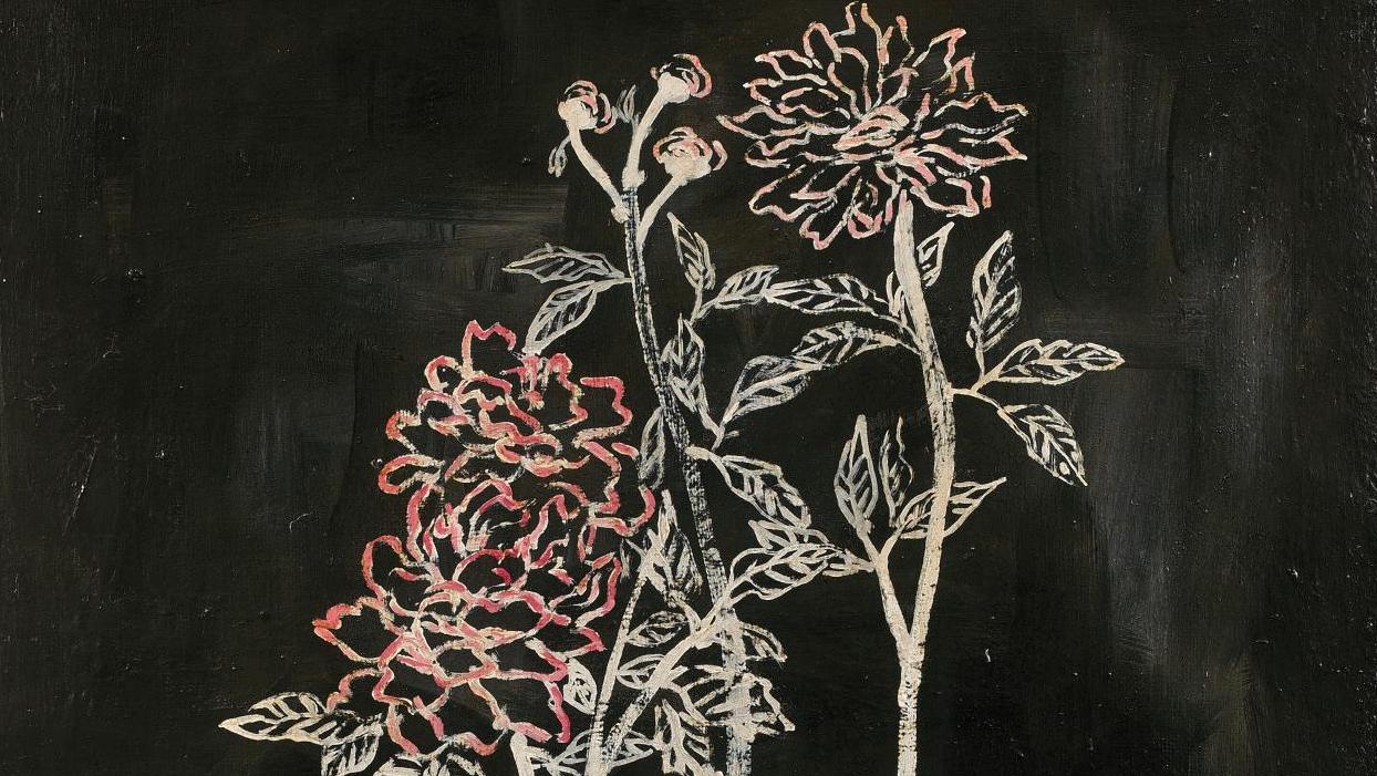 Sanyu (1901-1966), Pot de fleurs, huile sur toile, 92 x 73 cm. Adjugé : 8 797 500 €... Sanyu et les peintres asiatiques en majesté