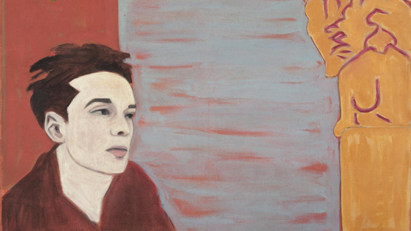 Djamel Tatah, Sans titre (Autoportrait à la Mansoura), 1986, huile sur toile, 73 x 92 cm,... Djamel Tatah mis à l'honneur à Montpellier