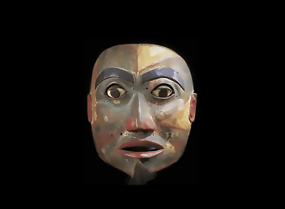 Le surréalisme primitif d'une effigie Uli et d'un masque Haisla