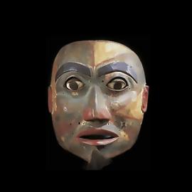 Le surréalisme primitif d'une effigie Uli et d'un masque Haisla