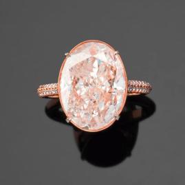 Bague en diamant vêtue de rose - Panorama (après-vente)