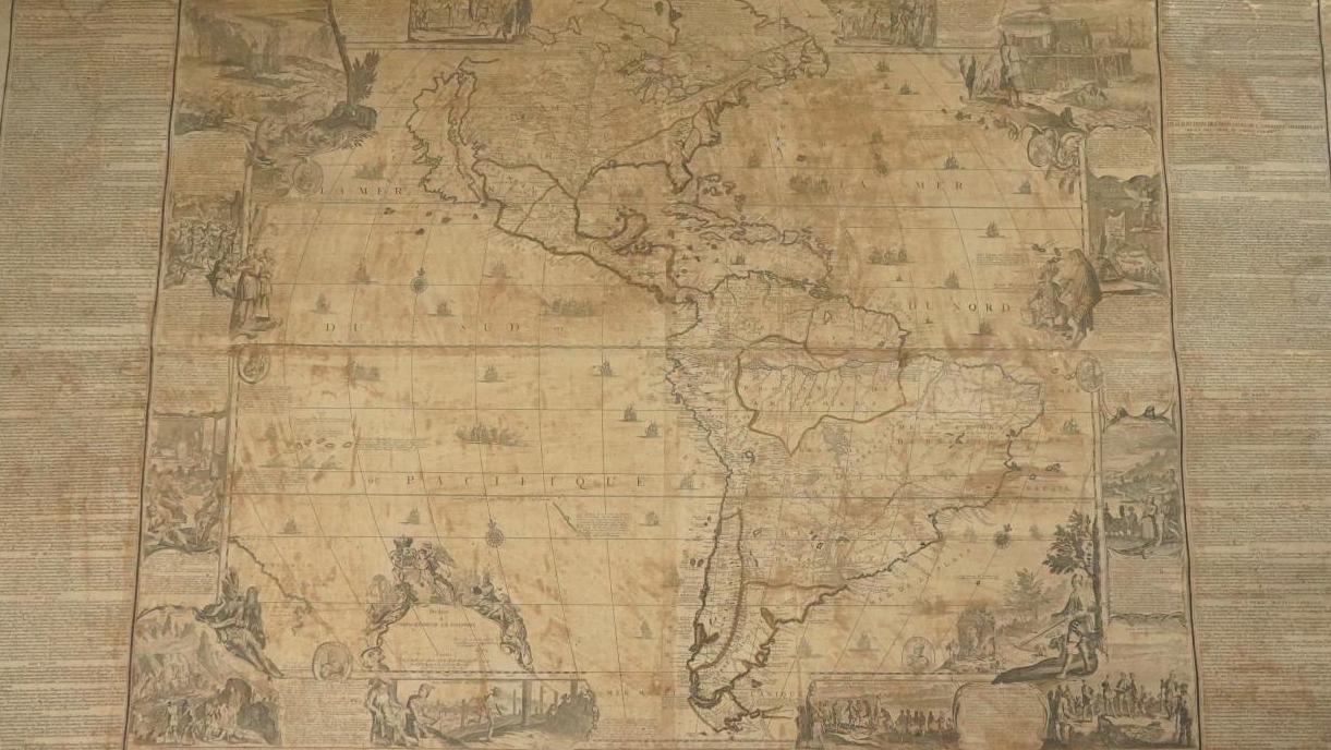 Nicolas de Fer (1647-1720), L’Amérique divisée selon l’étendue de ses principales... La Terre cartographiée par Nicolas de Fer 