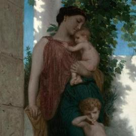 La félicité familiale à la romaine selon William Bouguereau