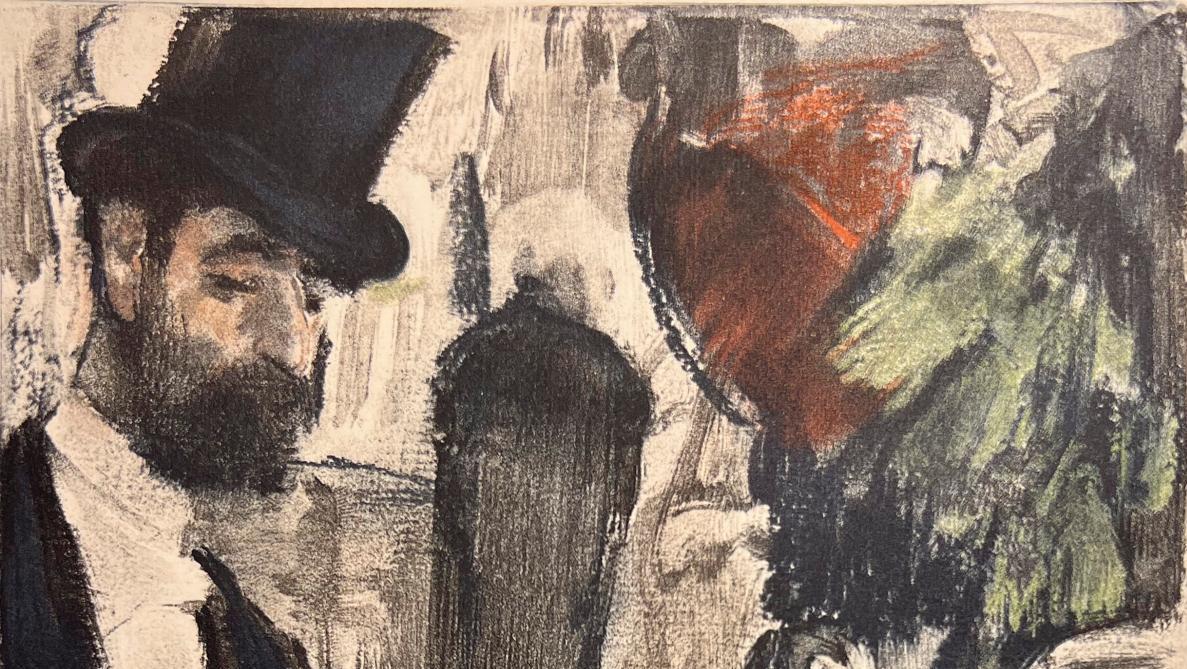 Edgar Degas, illustration pour le recueil de nouvelles de Ludovic Halévy La Famille... Degas de retour à Naples