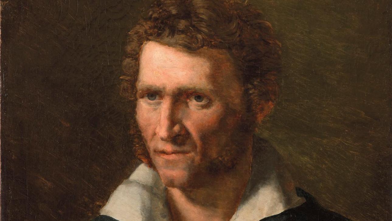 Théodore Géricault (1791-1824), Portrait de Théodore Lebrun (1818-1819), huile sur... Géricault, Lebrun et Le Radeau de la Méduse