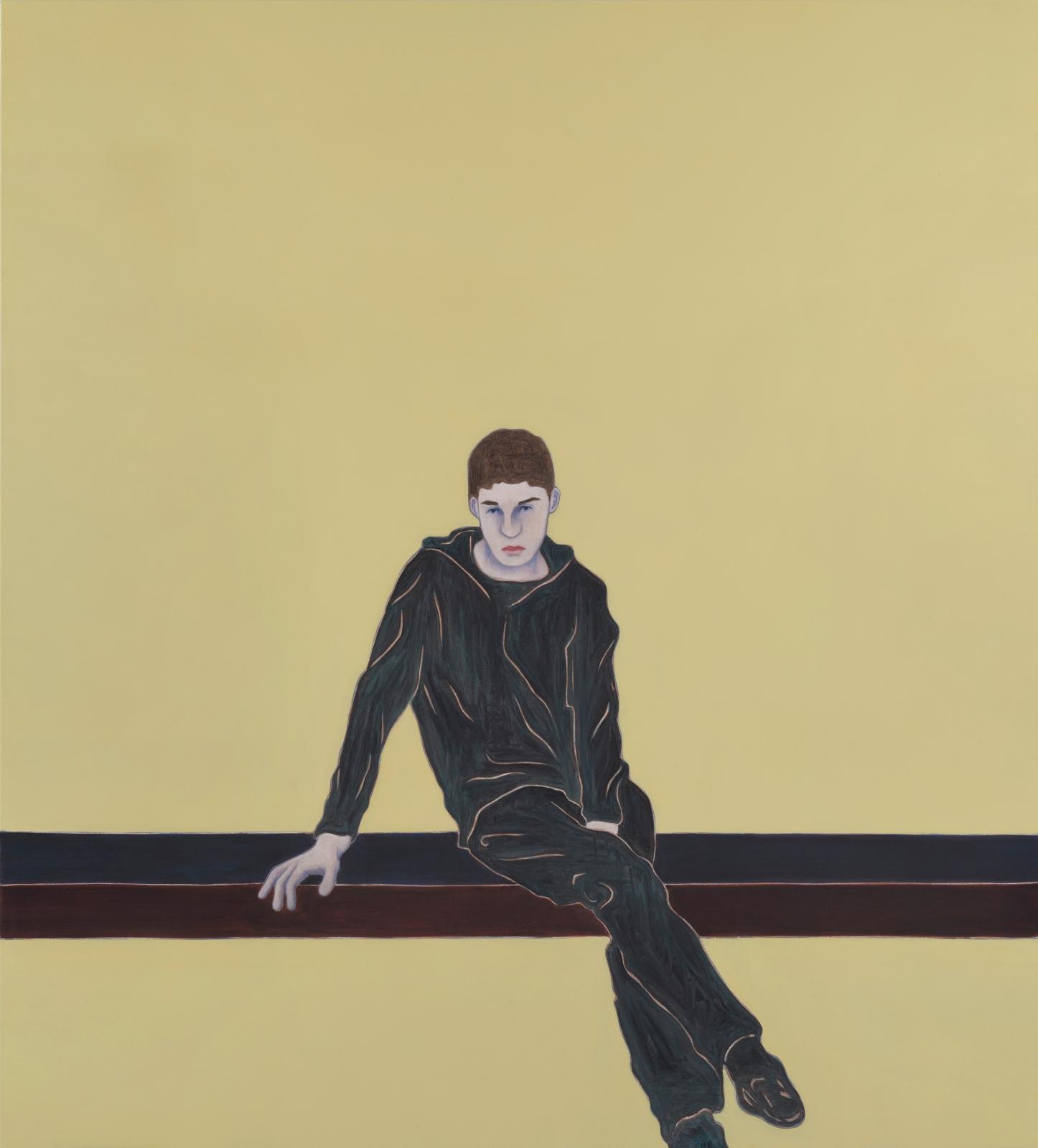 Djamel Tatah, Sans titre, 2016, huile et cire sur toile, 220 x 200 cm (détail), Paris, galerie Poggi. © Jean-Louis Losi / © Adagp, Paris, 