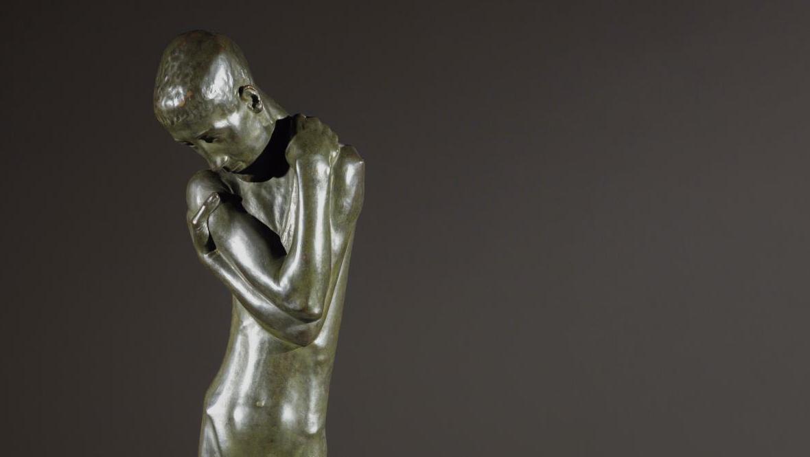 George Minne (1866-1941), L’Agenouillé de la fontaine, vers 1930, épreuve en bronze... L’agenouillé de George Minne