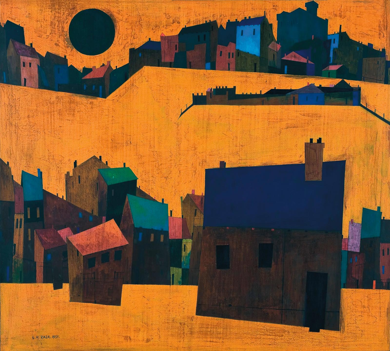 Le peintre indien Sayed Haider Raza honoré par le Centre Pompidou