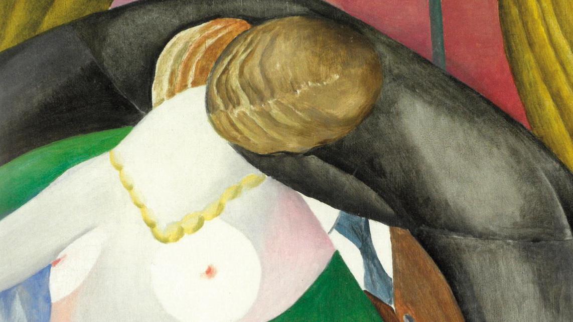Léopold Survage (1879-1968), Le Baiser, 1913, huile sur toile, 55,5 x 46 cm (détail).... L’art moderne, du Cubisme à la Figuration libre