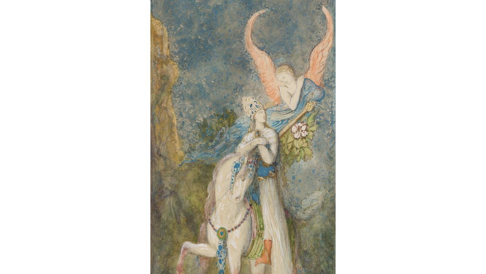 Gustave Moreau (1826-1898), Le Poète persan, aquarelle, gouache, plume et encre brune,... Les pépites de la collection Talabardon et Gautier
