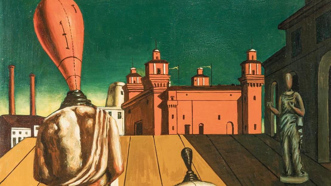 Giorgio De Chirico (1880-1978), Le Muse Inquietanti, late 1950s, oil on canvas signed,... De Chirico: A Painter Disquieted By His Muses 