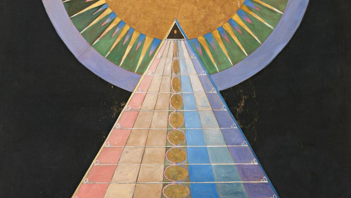 Hilma af Klint (1862-1944), Altar Painting No. 1, Group X, 1915, oil and metal leaf... Swedish Artists and Visionaries in Brussels 