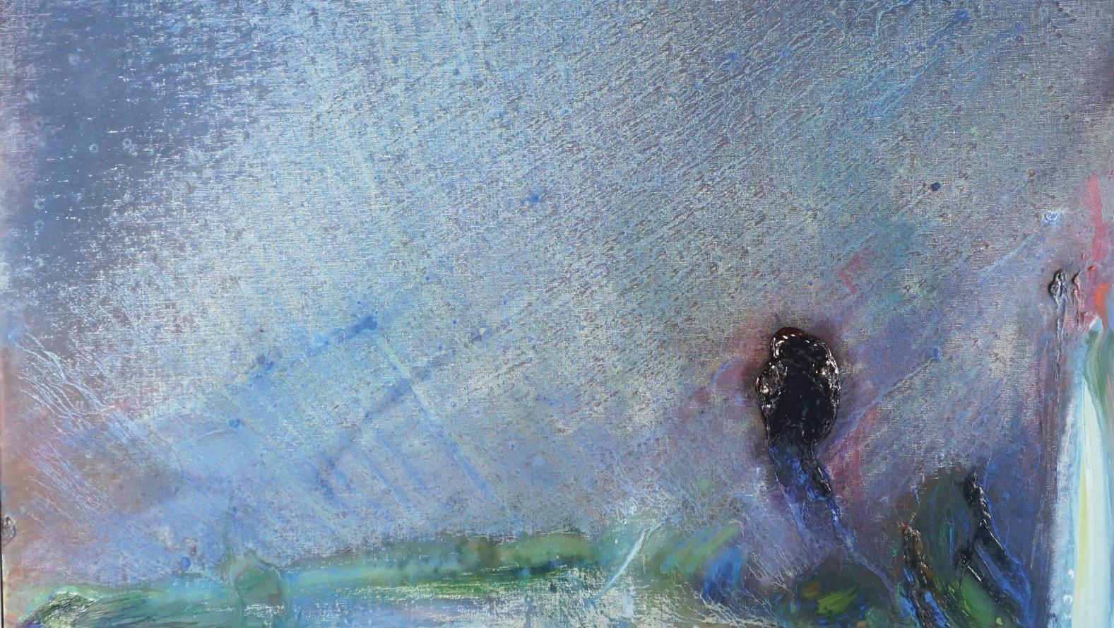 Olivier Debré (1920-1999), Sombre, violet, 1979, huile sur toile signée, datée et... Olivier Debré, l'émotion à fleur de toile