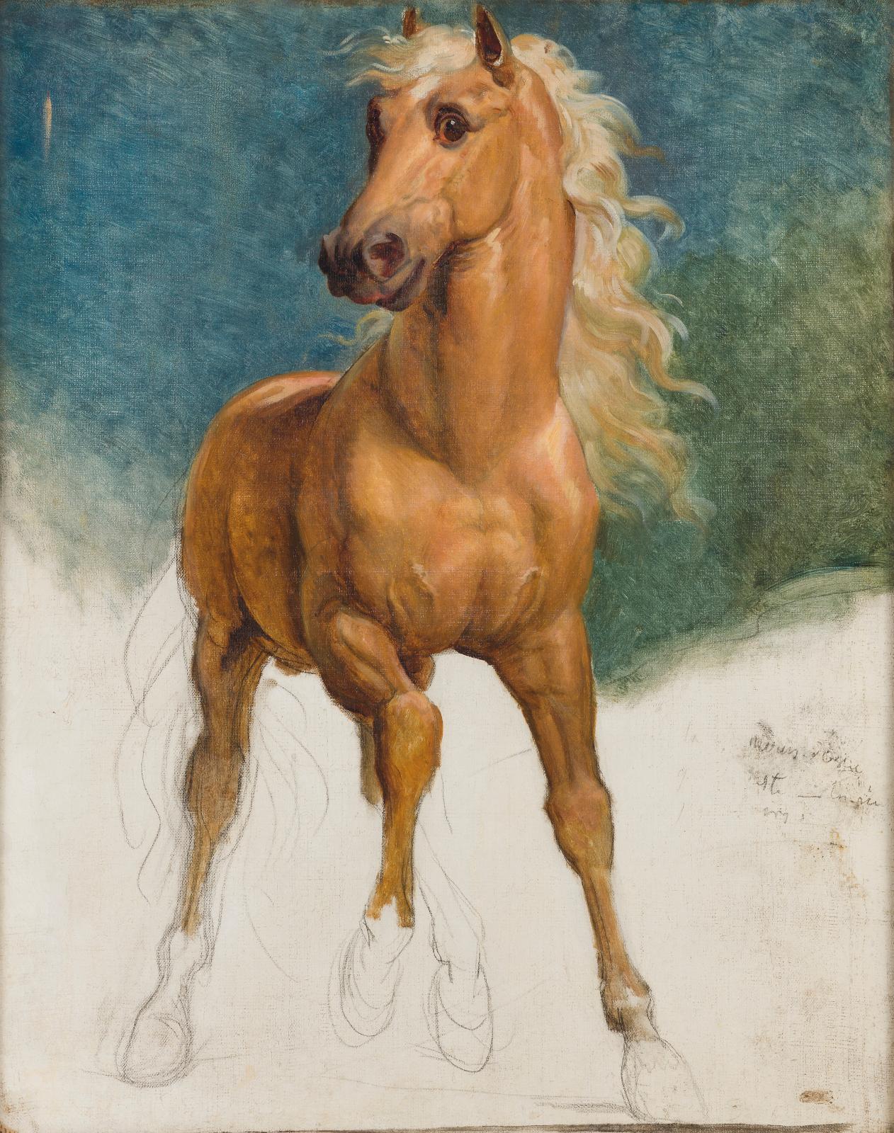 L’Étude de cheval pour l’Entrée d’Henri IV dans Paris du baron Gérard (1790-1837) était emportée pour 40 960 € par le musée du Château de 