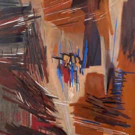 Avant Vente - Huguette Arthur Bertrand, vibrante abstraction